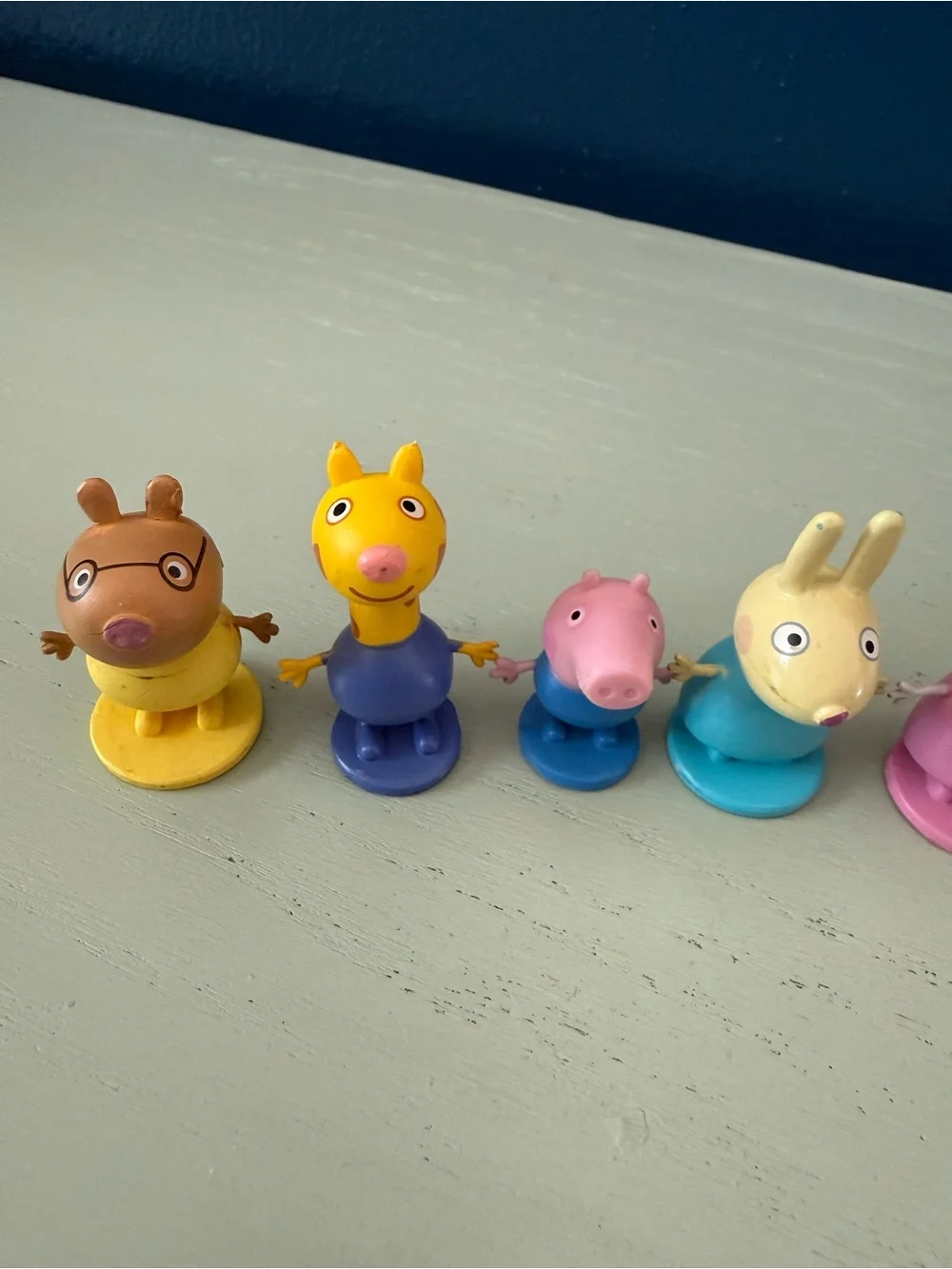 Vintage 2003 Lot of 9 Peppa Pig & Friends Figurines Toys Assorted Variety